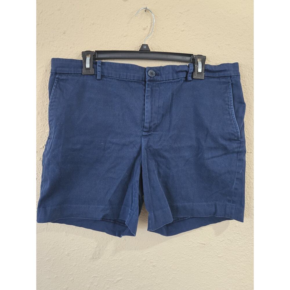 Vintage Lauren Ralph Lauren Bermuda Cotton Shorts, Navy Blue, Size 14